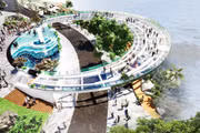 Perspective view of the scenic rest stop project at Vinh Hoi Pass. Photo: Tien Sy