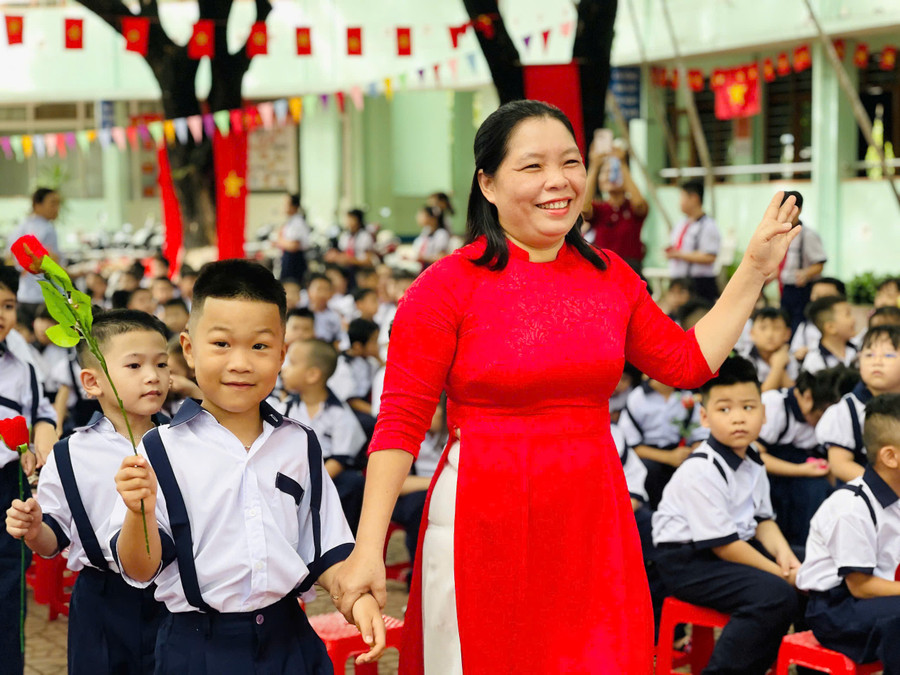Schools have made thorough preparations to welcome new students. Photo: Tran Dung cd57e0bf4694cdca9485.jpg