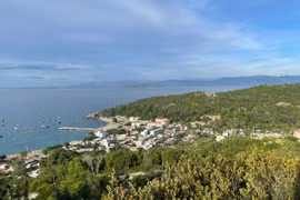 An aerial view of Nhon Chau island commune.