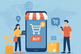 The Ministry of Industry and Trade has just revised its target for e-commerce growth in 2025, raising it to 25.5%. Illustrative photo: M.T