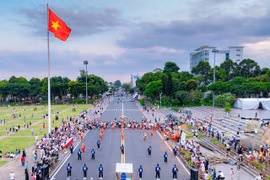 Vibrant Martial Arts Performance Showcases Tây Sơn Spirit Combined with Human Chess