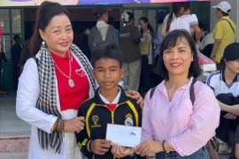 Gifts presented to students during the program.