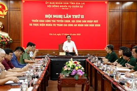 The Second Conference on the Implementation of Recruitment and Conscription of Citizens for Military Service and the Fulfillment of Obligations to Join the People's Public Security Forces in 2026.