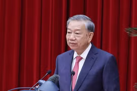 General Secretary To Lam delivers the closing remarks at the 13th Plenum of the 13th Party Central Committee. Photo: Thong Nhat/Vietnam News Agency