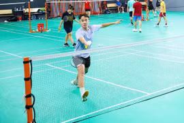 Vietnam's top badminton stars arrive in Gia Lai to prepare for the National Outstanding Badminton Players Championship.