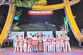 The organizing committee awarded first prize to the Phước Mỹ Taekwondo Club at the inaugural Martial Arts Dance Competition in 2026.