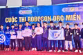Students from Sao Viet Primary, Secondary, and High School win first prize at the Central Region Robocon ORC competition.