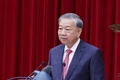 General Secretary To Lam delivers the closing remarks at the 13th Plenum of the 13th Party Central Committee. Photo: Thong Nhat/Vietnam News Agency
