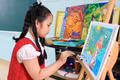 Duong Kim Thien An, a student from Gia Lai, excels in four national art competitions
