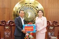 Delegation from Salavan Province (Laos) Visits and Extends Tet Greetings to Gia Lai Province