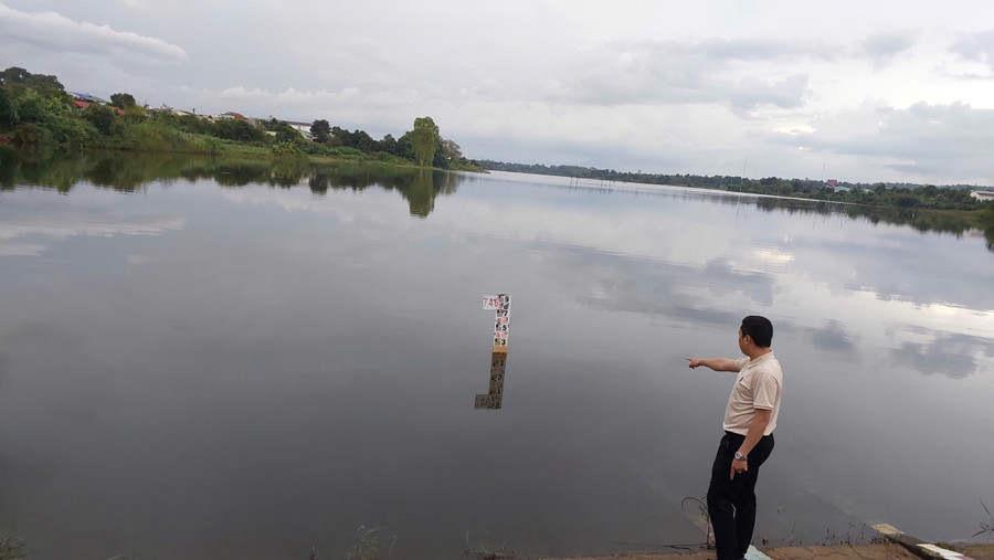The Biển Hồ B reservoir has exceeded its normal water level earlier than in 2024. Photo: N.D ho-chua-nuoc-bien-ho-b-vuot-muc-nuoc-dang-binh-thuong.jpg