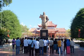 The statue of Emperor Quang Trung at the Quang Trung Museum (Tay Son commune, Gia Lai province) stands as a symbol commemorating the legendary rapid march of the spring of the Year of the Rooster, 1789. Photo: Ngoc Nhuan