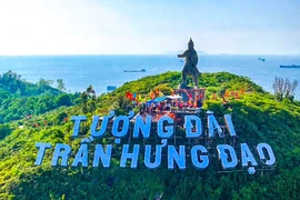 Overview of the procession honoring the sacred spirit of Đức Thánh Trần.