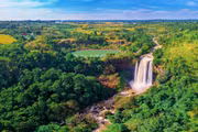 Phu Cuong Waterfall as seen from above.