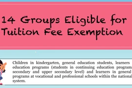 14 groups eligible for tuition fee exemption