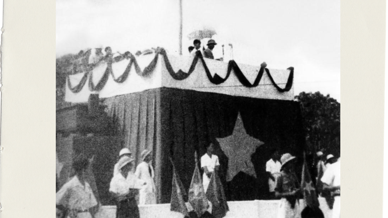 President Ho Chi Minh reading the Declaration of Independence on the morning of September 2, 1945. (Photo: VNA) President Ho Chi Minh reading the Declaration of Independence on the morning of September 2, 1945. (Photo: VNA)