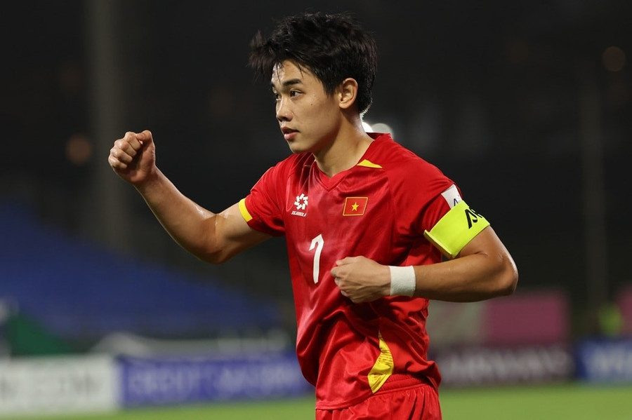 Đình Bắc sets a record for individual awards at the 2026 AFC U23 Asian Cup. Photo: VFF