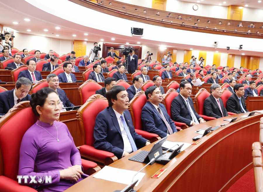 Delegates attend the closing session of the 13th Plenum of the 13th Party Central Committee. Photo: Thống Nhất/Vietnam News Agency Delegates attend the closing session of the 13th Plenum of the 13th Party Central Committee. Photo: Thống Nhất/Vietnam News Agency