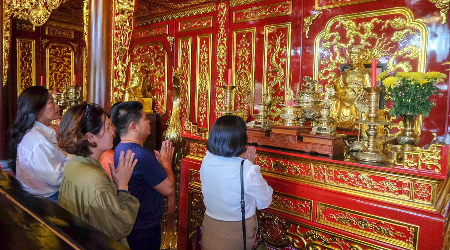 Tây Sơn Tam Kiệt Shrine at the An Khê Trường relic. Photo: Ngọc Nhuận dien-tho-tay-son-tam-kiet-di-tich-an-khe-truong.jpg