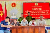 Hoai Nhon Nam ward police launch traffic safety and legal awareness campaign