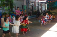 Huong Sen Kindergarten (Quy Nhon Ward) organizes a variety of activities focused on the comprehensive development of children. Photo: Ho Diem
