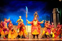 Artists perform at the festival.