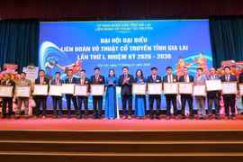 The first Congress of the Gia Lai Provincial Traditional Martial Arts Federation (term 2026-2030) was held at the Provincial Convention Center on January 17.