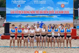Gia Lai Beach Handball Team Wins Opening Match.