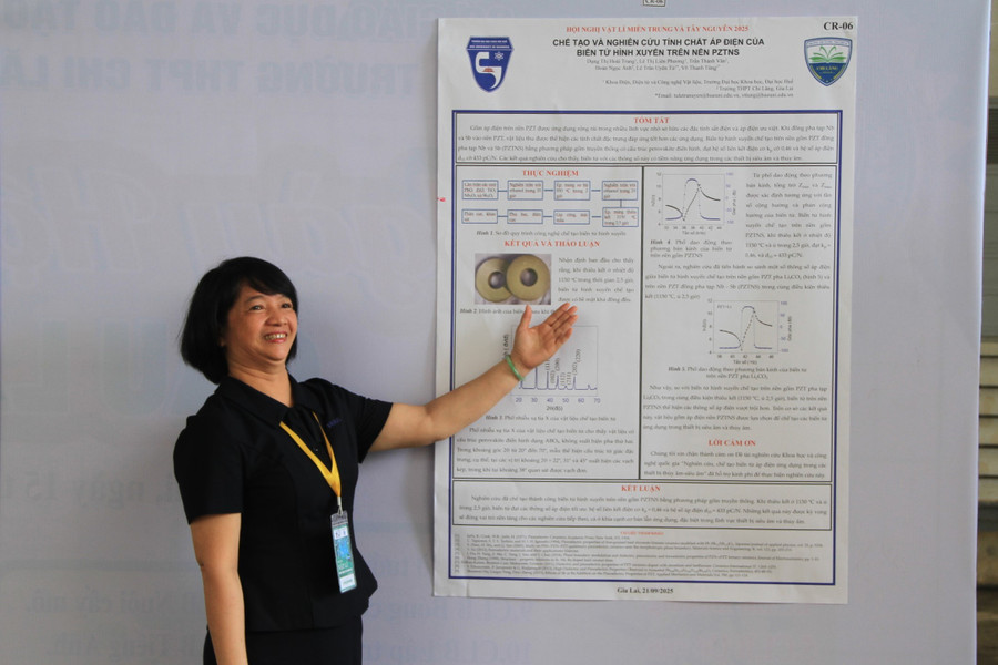 Numerous applied research topics in materials, energy, and educational technology were introduced at the conference. Photo: H.H img-1444.jpg
