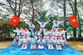 Enthusiastic Training for Participation in the "Martial Arts Dance" Playground