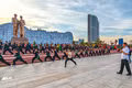Moments Before the Opening Ceremony Honoring Vietnamese Martial Arts