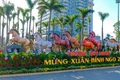 The Bính Ngọ zodiac animal display from Quy Nhơn Ward is set up at Victory Square. Photo: Dũng Nhân