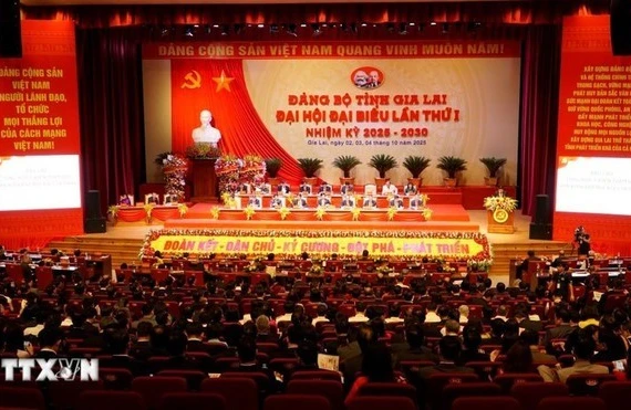 The closing ceremony of the Congress of the Party Organisation of Gia Lai province for the 2025 - 2030.