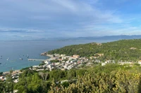 An aerial view of Nhon Chau island commune.