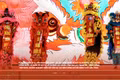 Teams compete energetically at the International Lion and Dragon Dance Festival in Quy Nhon Ward, Gia Lai Province