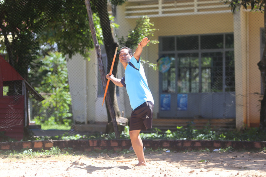 Rcom Hoanh is one of the most decorated athletes on the Gia Lai team. Photo: Văn Ngọc anh-rcom-hoanh-la-mot-trong-nhung-vdv-giau-thanh-tich-nhat-cua-doan-gia-lai-anh-van-ngoc.jpg