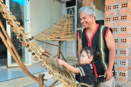 The sound of the T’rưng xylophone is closely tied to H’Thương’s childhood. Photo: Ngoc Duy