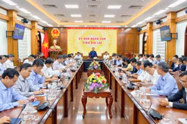 Chairman of the Provincial People's Committee Pham Anh Tuan works to "remove obstacles" for businesses