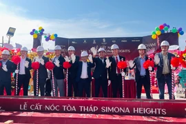 Topping Out Ceremony Held for Simona Heights Apartment Tower in Quy Nhon Ward