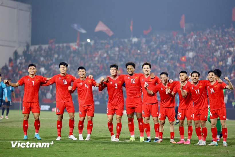 Vietnam national team makes a strong leap on the FIFA rankings for December 2025. (Photo: Hoài Nam/Vietnam+)