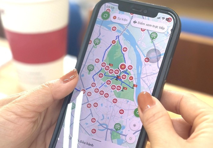 The A80 - Proud of Vietnam digital app features an event map The A80 - Proud of Vietnam digital app features an event map