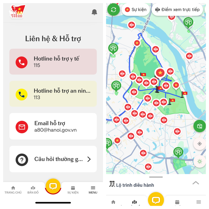 The A80 app helps citizens easily access information during the September 2 celebrations The A80 app helps citizens easily access information during the September 2 celebrations