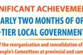 Two months on: Key outcomes of two-tier local government model
