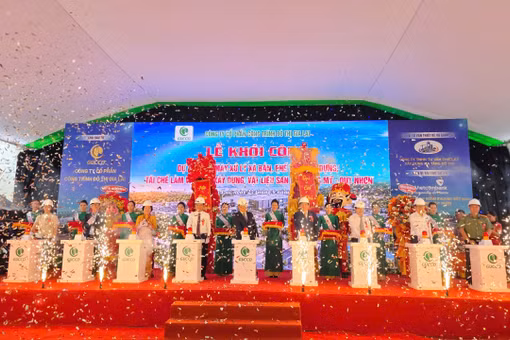 Groundbreaking Ceremony Held for Construction Waste Treatment and Recycling Plant Project Worth Over VND 57.5 Billion