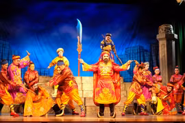 Artists perform at the festival.