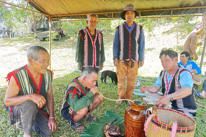 The Jrai People of Plei Gao C Village Preserve the Water Source Worship Ceremony